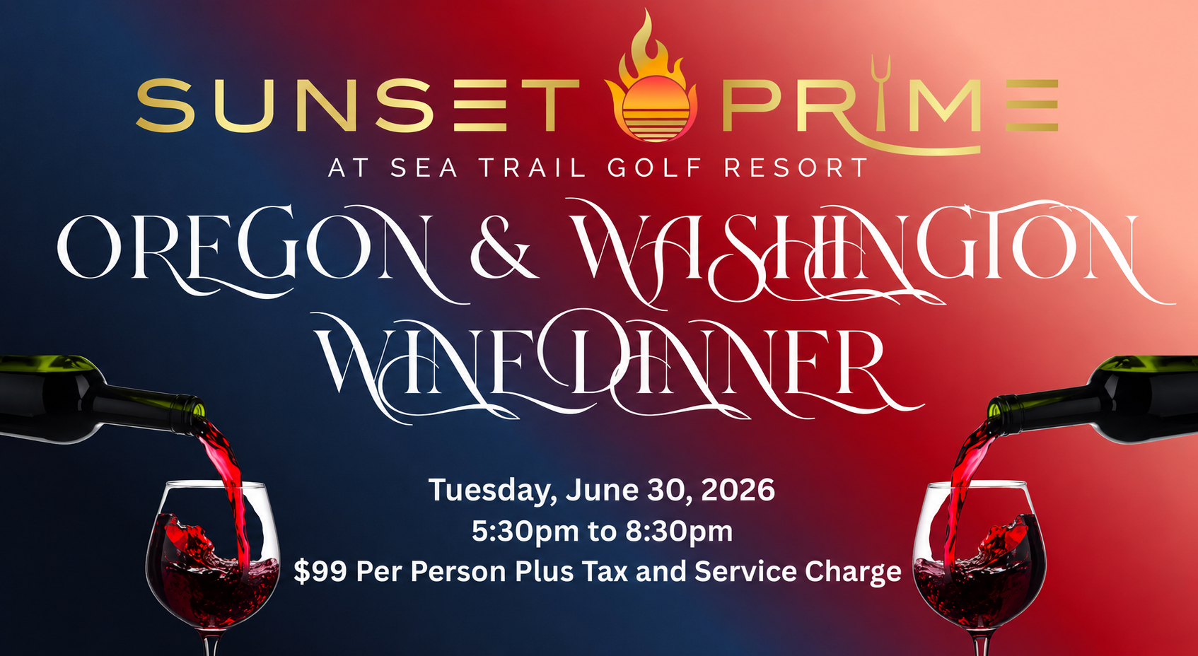 June Wine Dinner-Sea Trail Golf Resort-Sunset Beach, NC- Sunset Prime