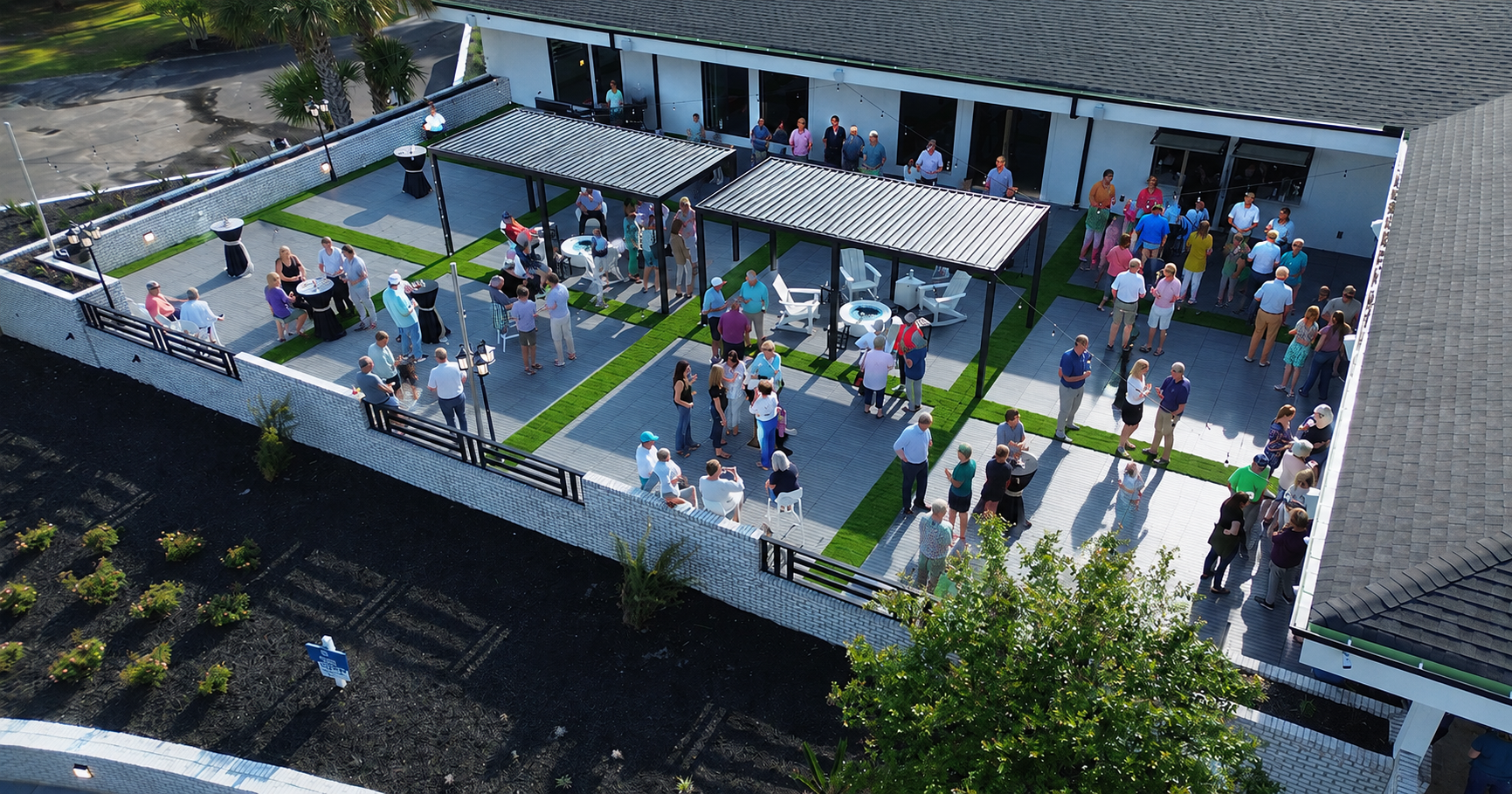 chamber after hours -sunset prime pergola - sea trail golf resort