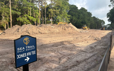 Construction Begins on New Tee Box Complex at Jones Hole #16