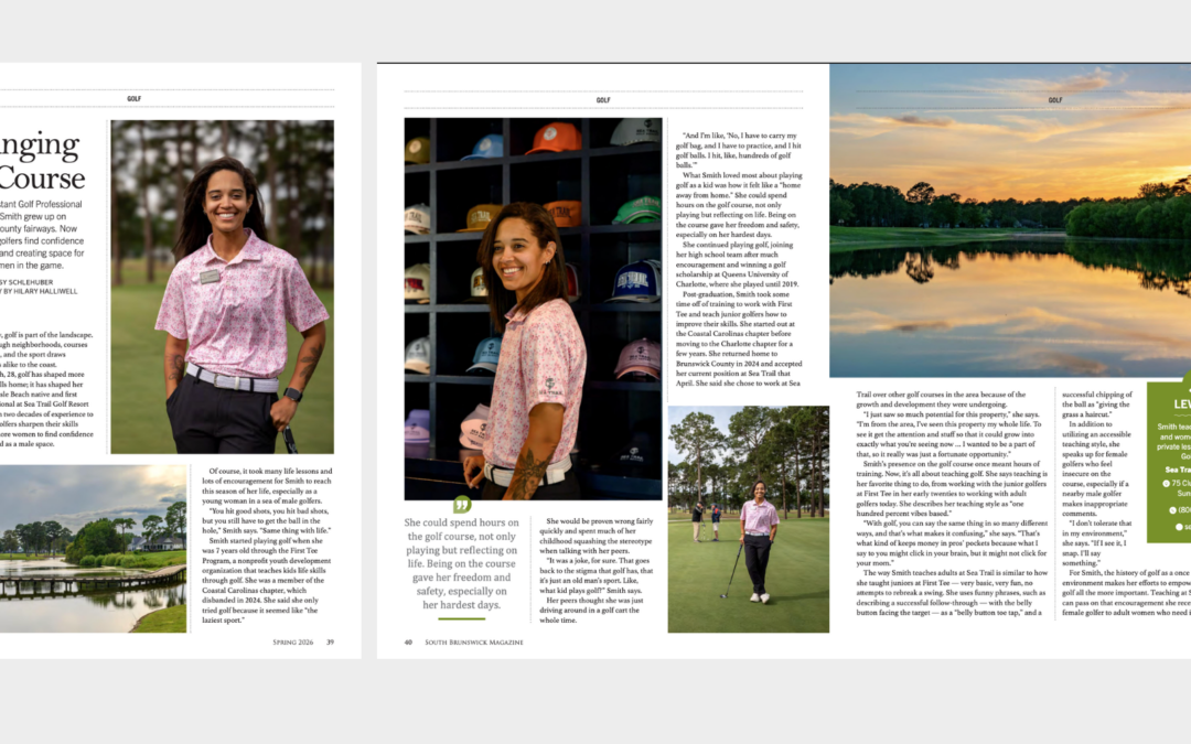 Changing the Course: Cameryn Smith Featured in South Brunswick Magazine